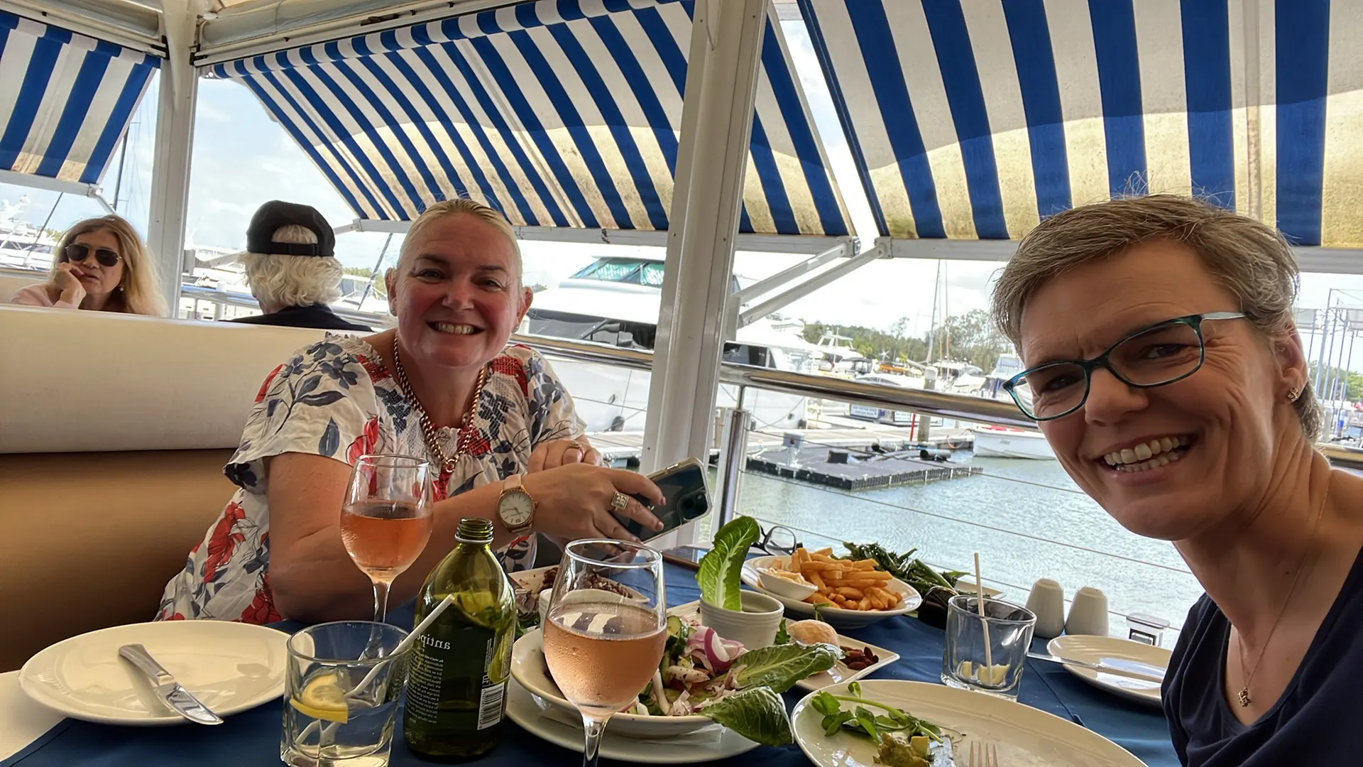 Ivanka Menken at an accountability lunch with a fellow founder