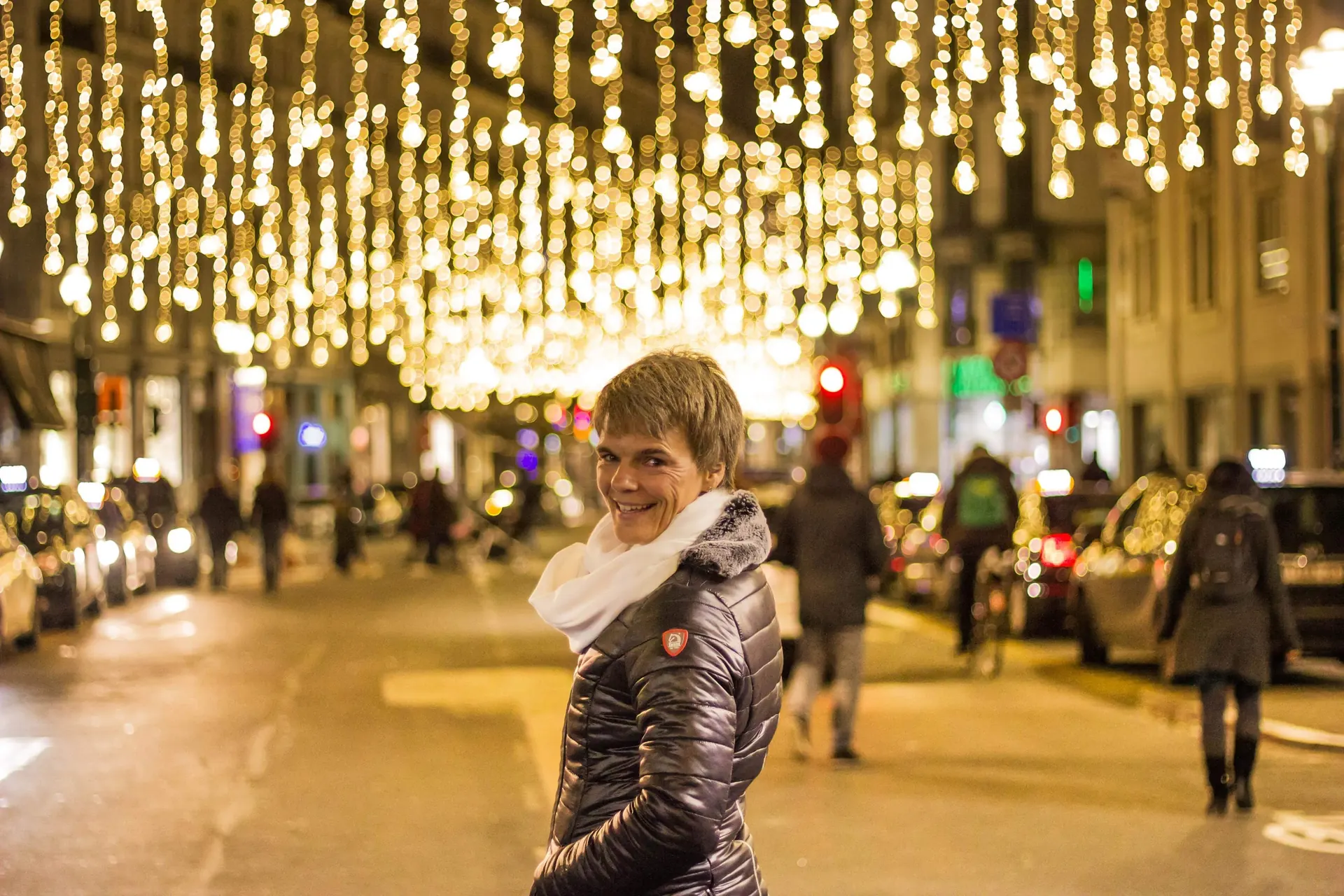 Ivanka Menken in Brussels at night
