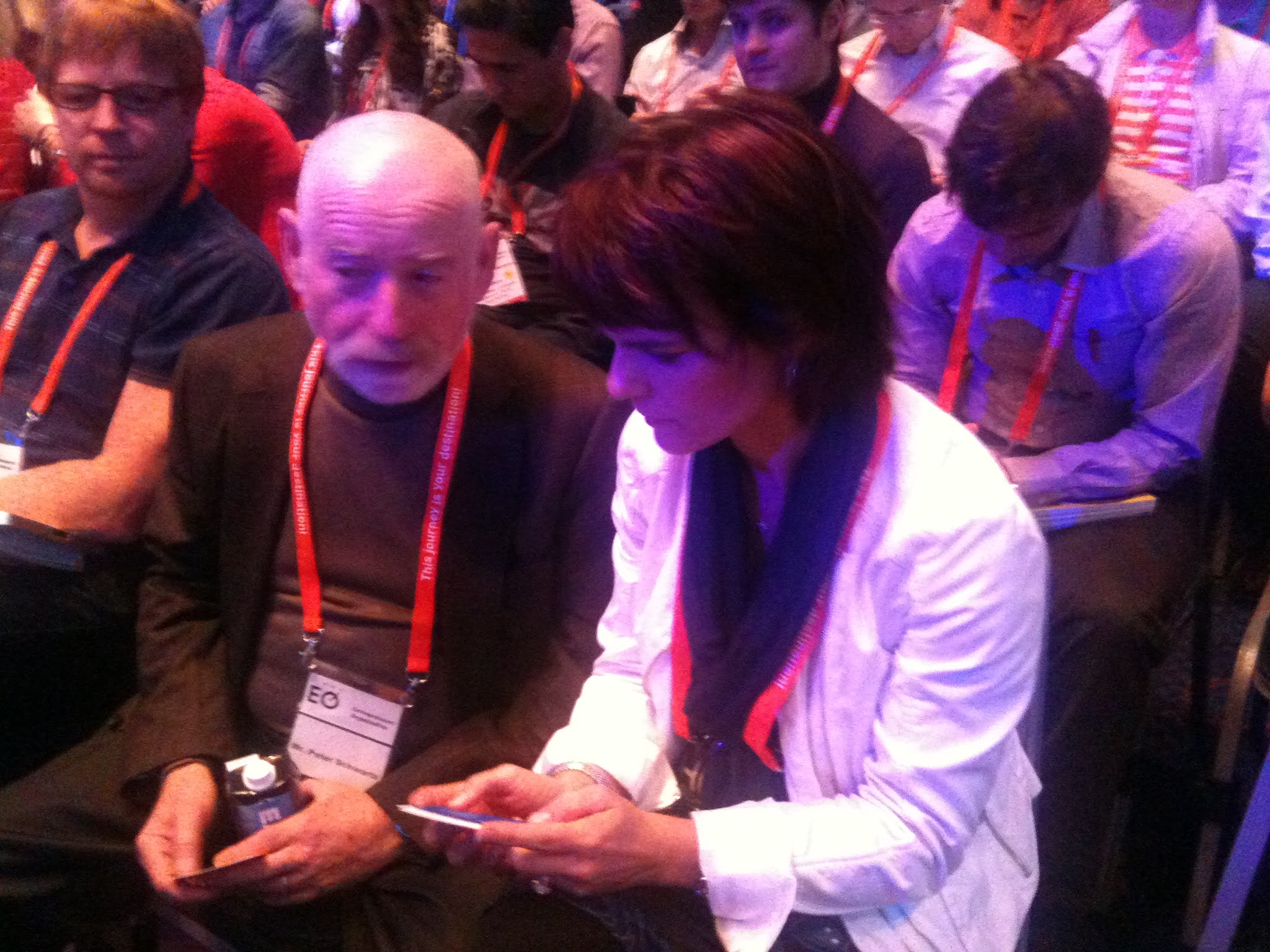 Ivanka Menken with Peter Schwartz