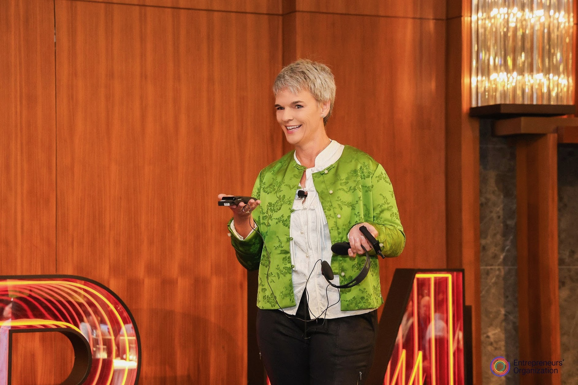 Ivanka Menken on stage at EO APAC