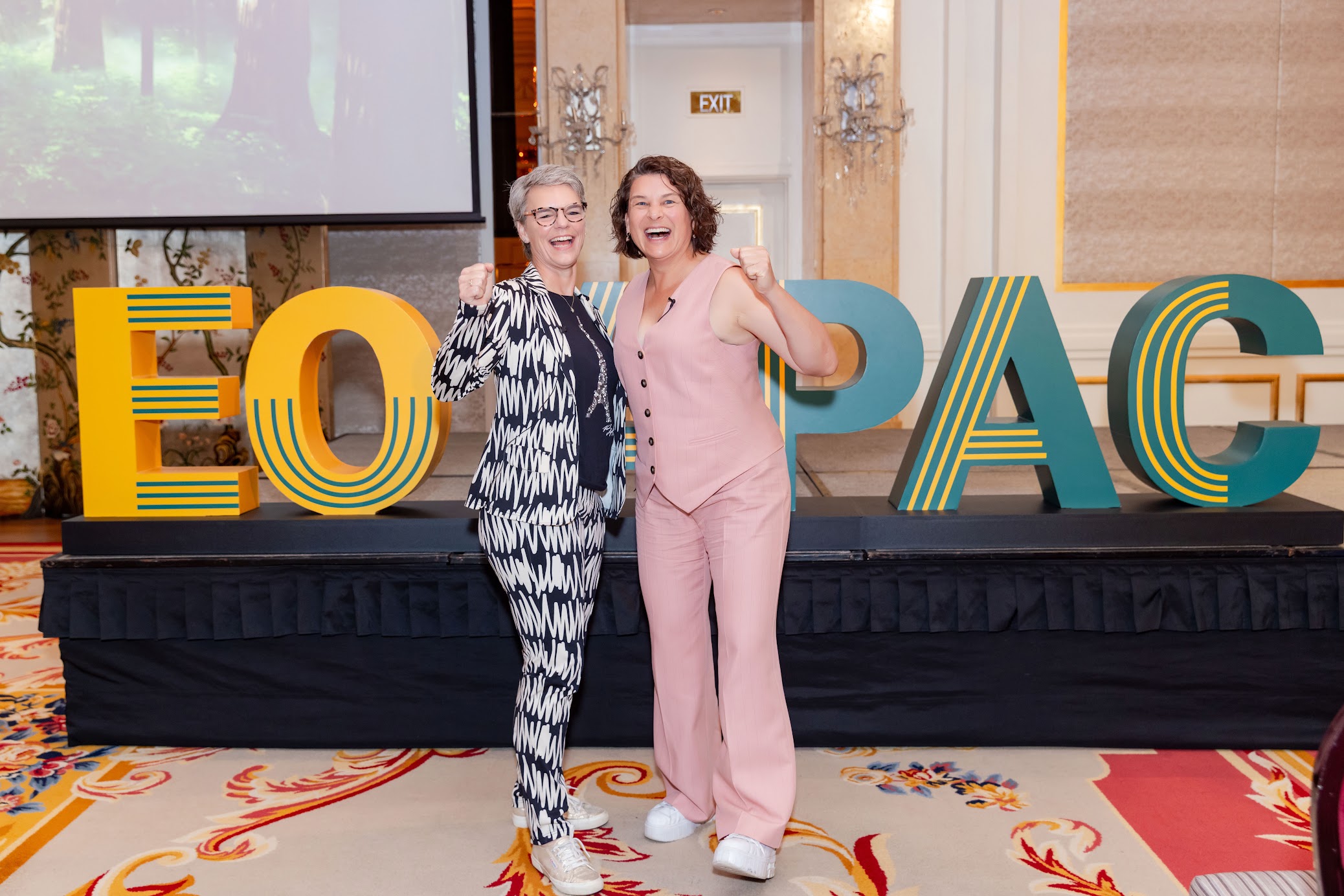 Ivanka Menken with Kim Liddell