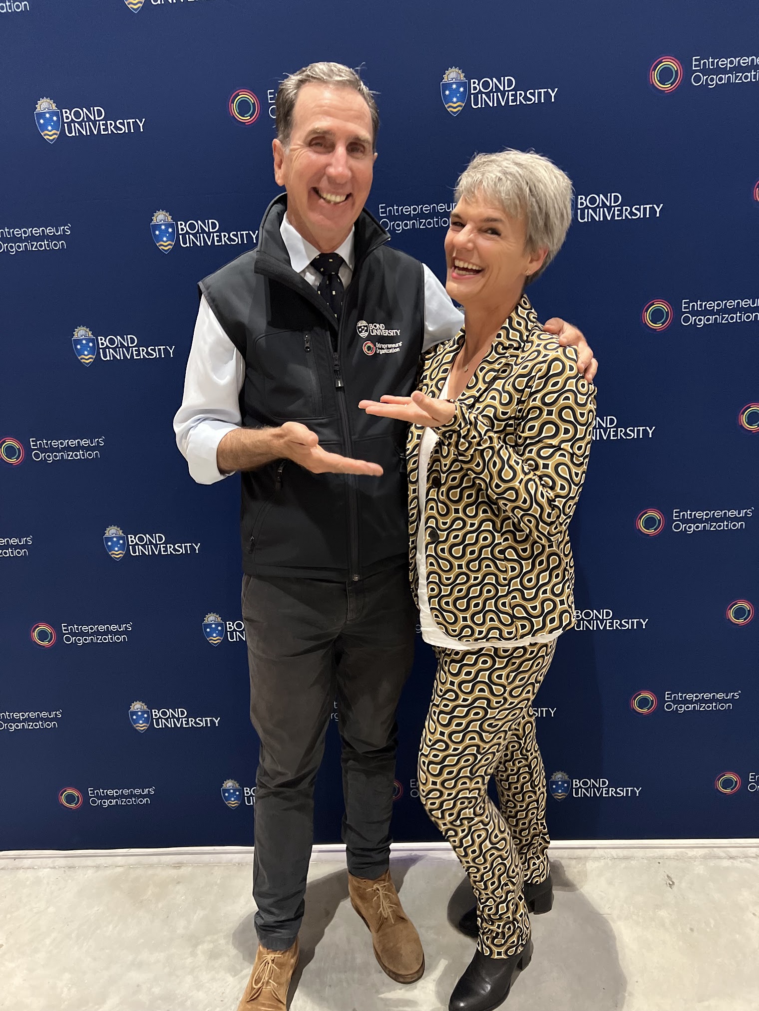 Ivanka Menken with Professor Justin Craig